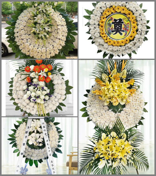 山东莱芜莱城区方下镇嘶马河村花圈速递