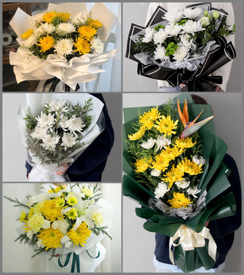 山东莱芜莱城区方下镇嘶马河村白事花束代送